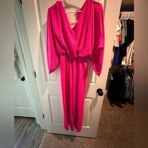 Hot pink dressy jumpsuit